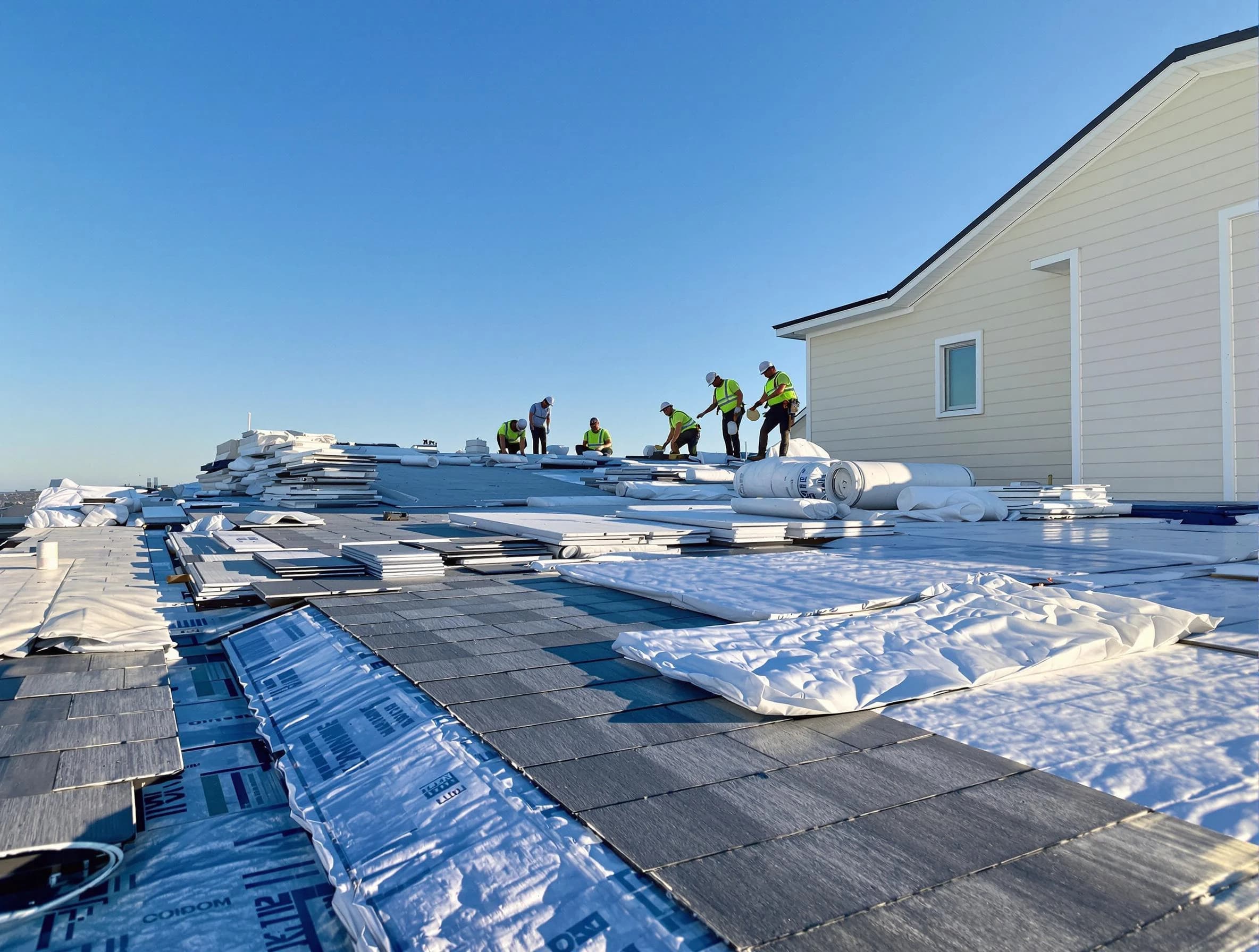 Finished roof installation project by Solon Roofing Company in Solon, OH
